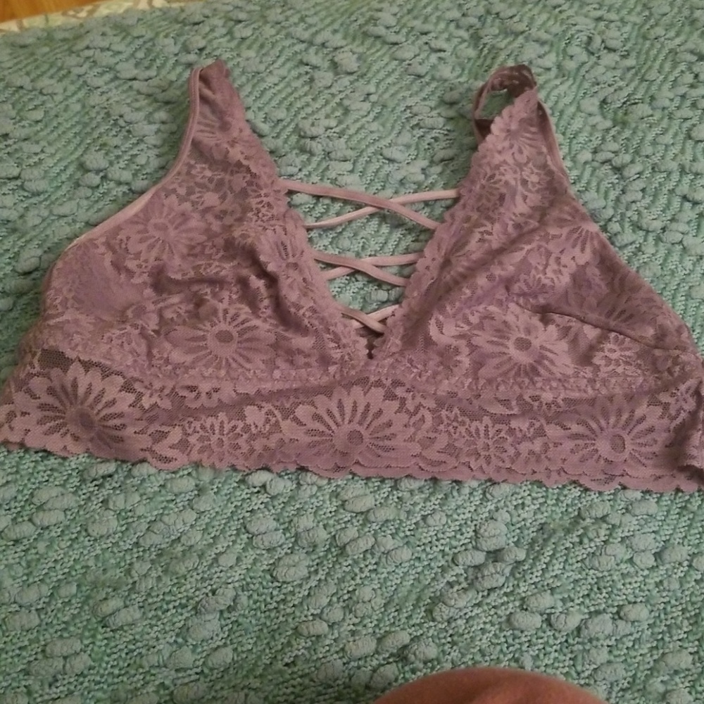 Vs PINk lace purple bra